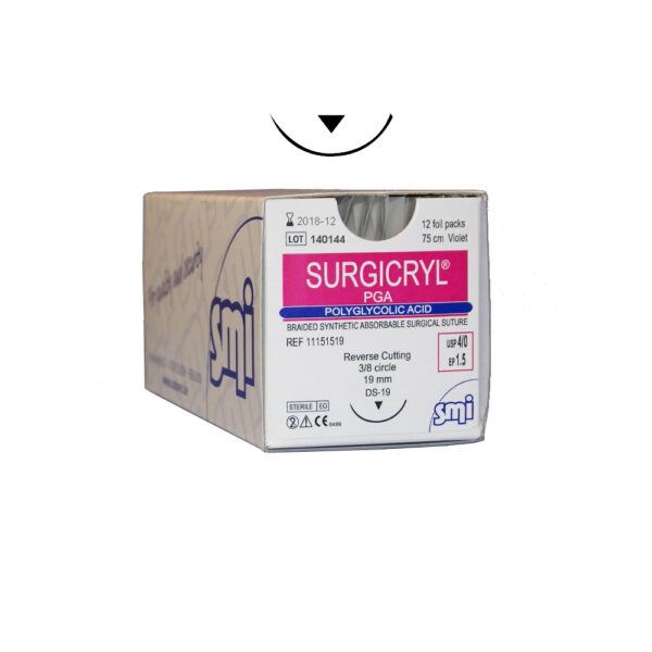 Surgicryl® PGA USP - Ago 3/8c Tagliente Esterno - 12 pz