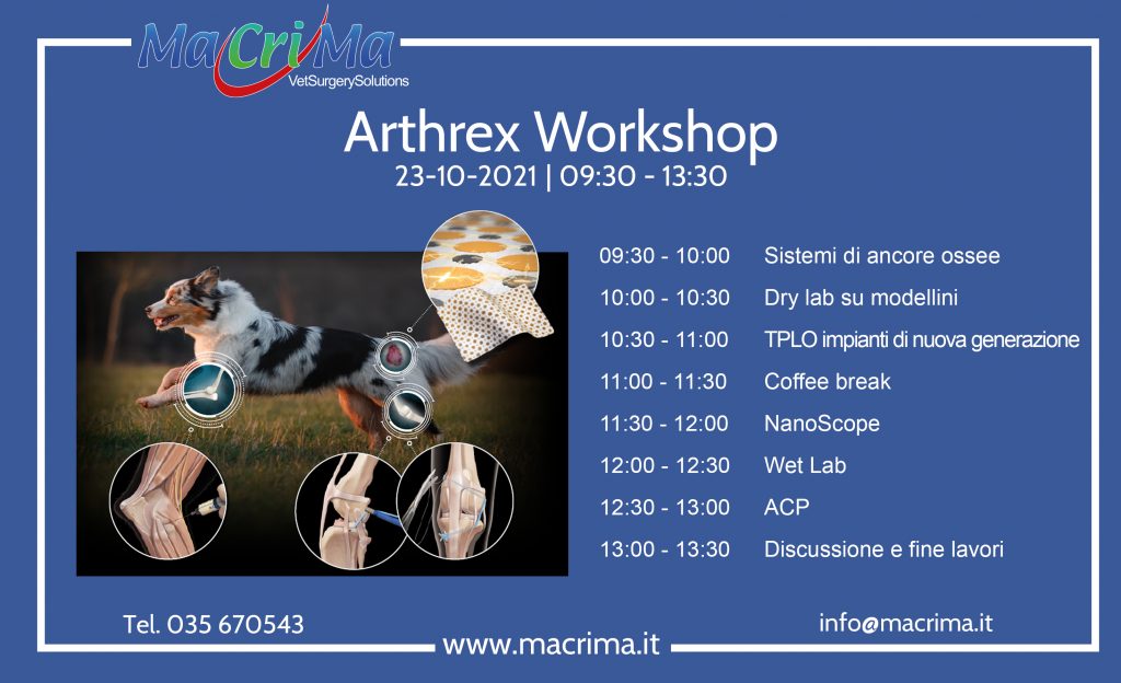 Arthrex Update Workshop – Innovation & Tacnology in Vet System
