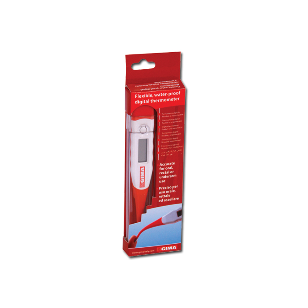 Termometro Digitale Flexi punta flessibile con custodia in plastica °C-30 Secondi