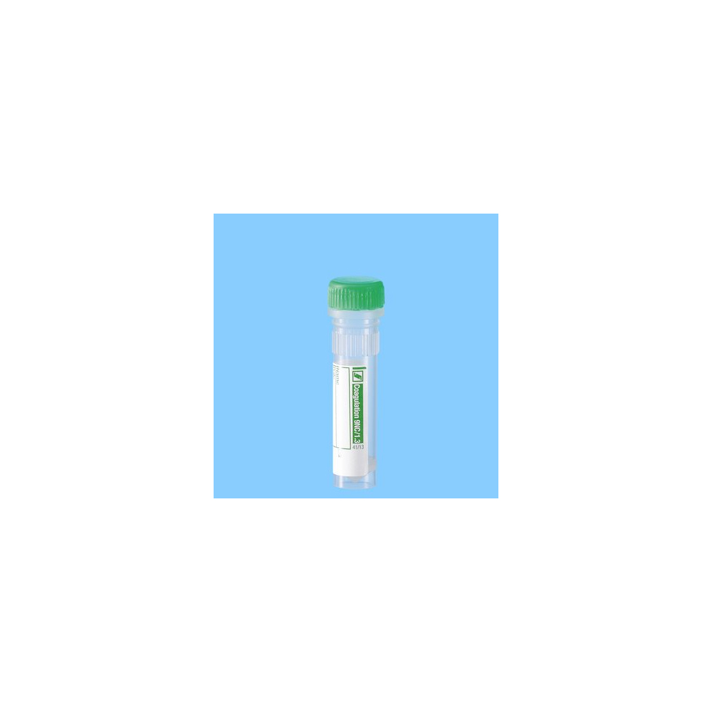 Micro Provetta 1.3 ml 9NC Tappo Verde a Vite - 100 pz